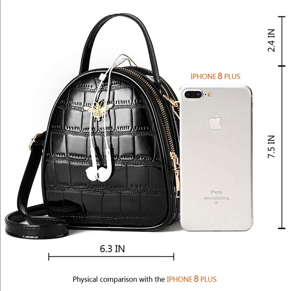 Black Mini Crossbody Bag - Picture 2 of 5